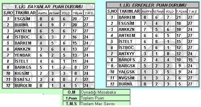 Puan Durumu