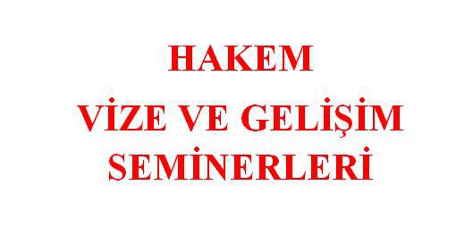 2019 - 2020 Sezonu Hakem Mazeret Sınavlarını Kaçıranlar