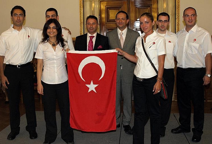 Dart Milli Takımı açılış töreninde